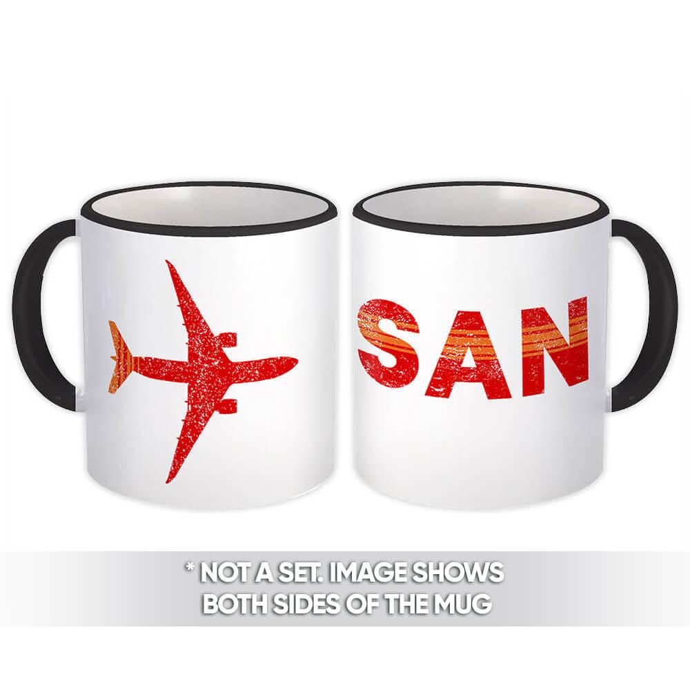 Gift Mug : USA San Diego Airport California SAN Travel Airline Pilot AIRPORT