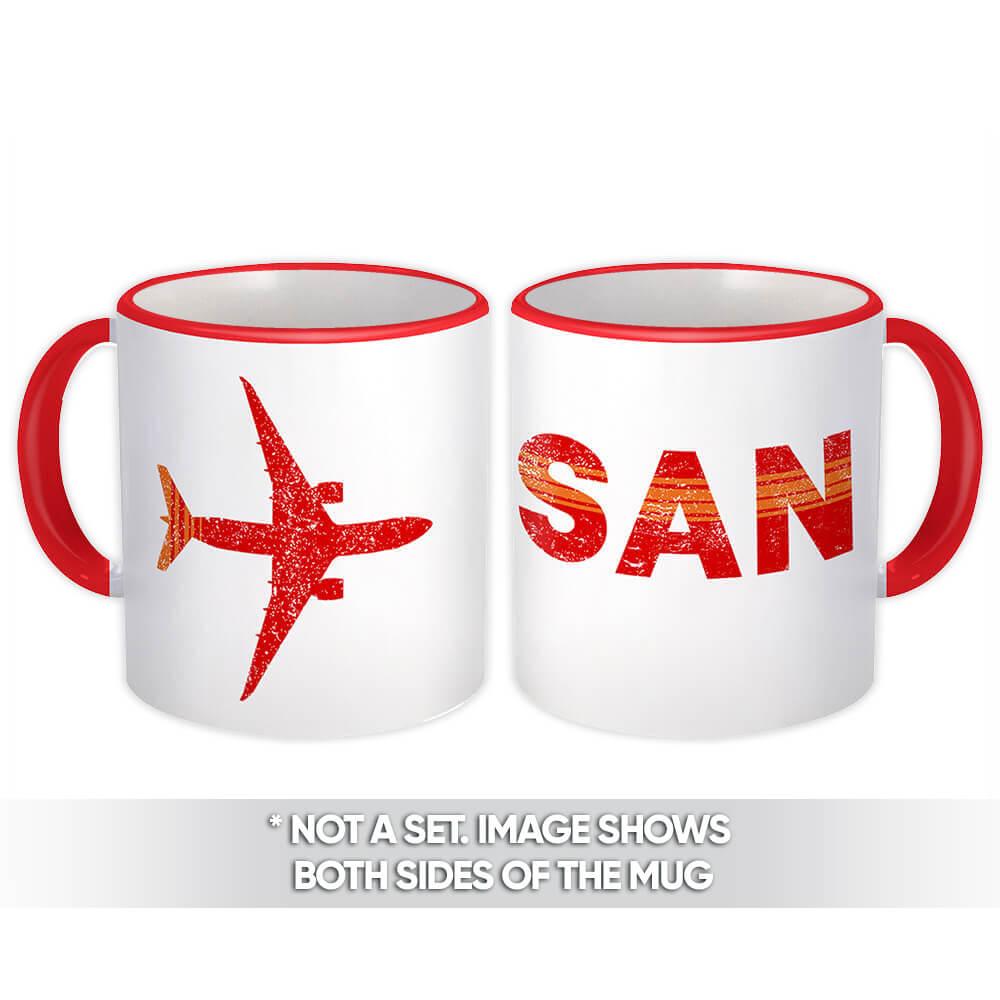 Gift Mug : USA San Diego Airport California SAN Travel Airline Pilot AIRPORT