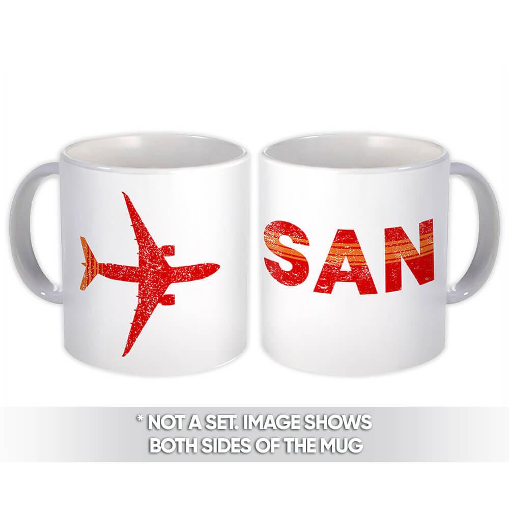 Gift Mug : USA San Diego Airport California SAN Travel Airline Pilot AIRPORT