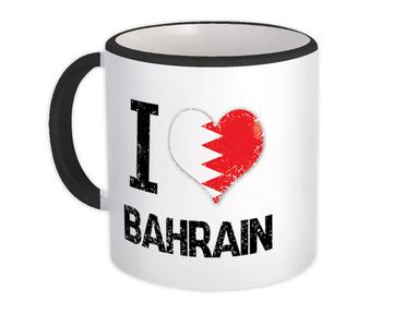 I Love Bahrain : Gift Mug Heart Flag Country Crest Bahraini Expat