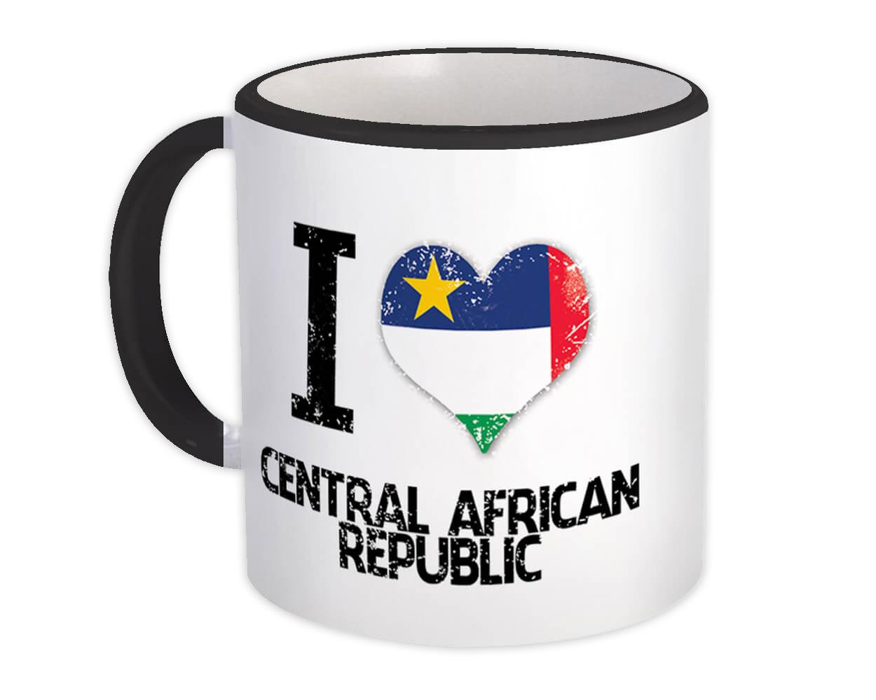 Gift Mug : I Love Central African Republic Flag Country