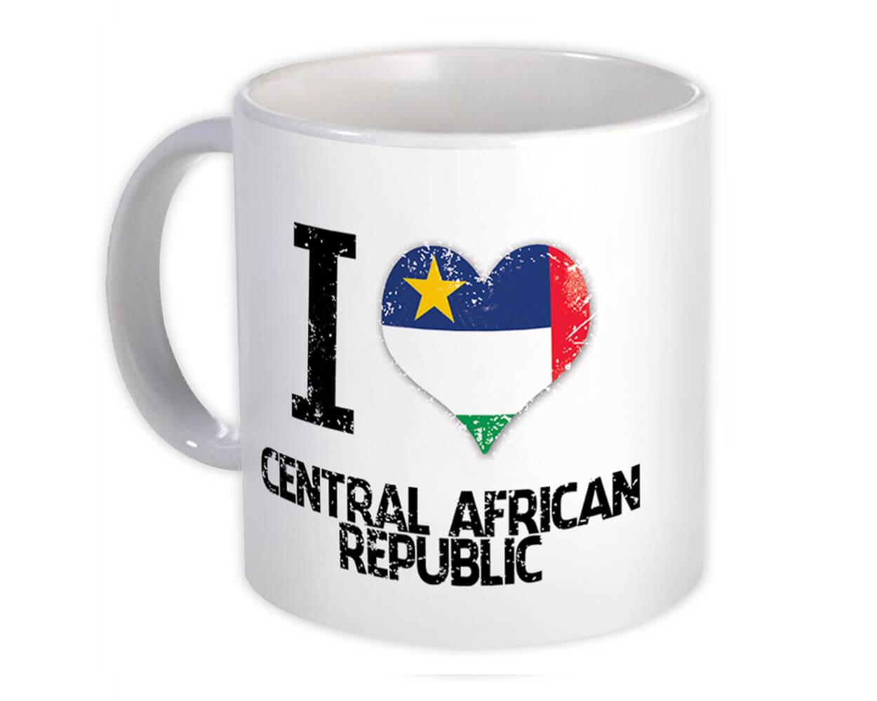 Gift Mug : I Love Central African Republic Flag Country