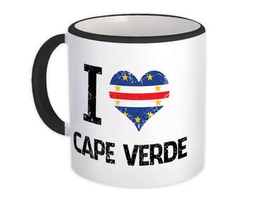 I Love Cape Verde : Gift Mug Heart Flag Country Crest Cape Verdean Expat