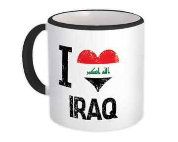 I Love Iraq : Gift Mug Heart Flag Country Crest Iraqi Expat