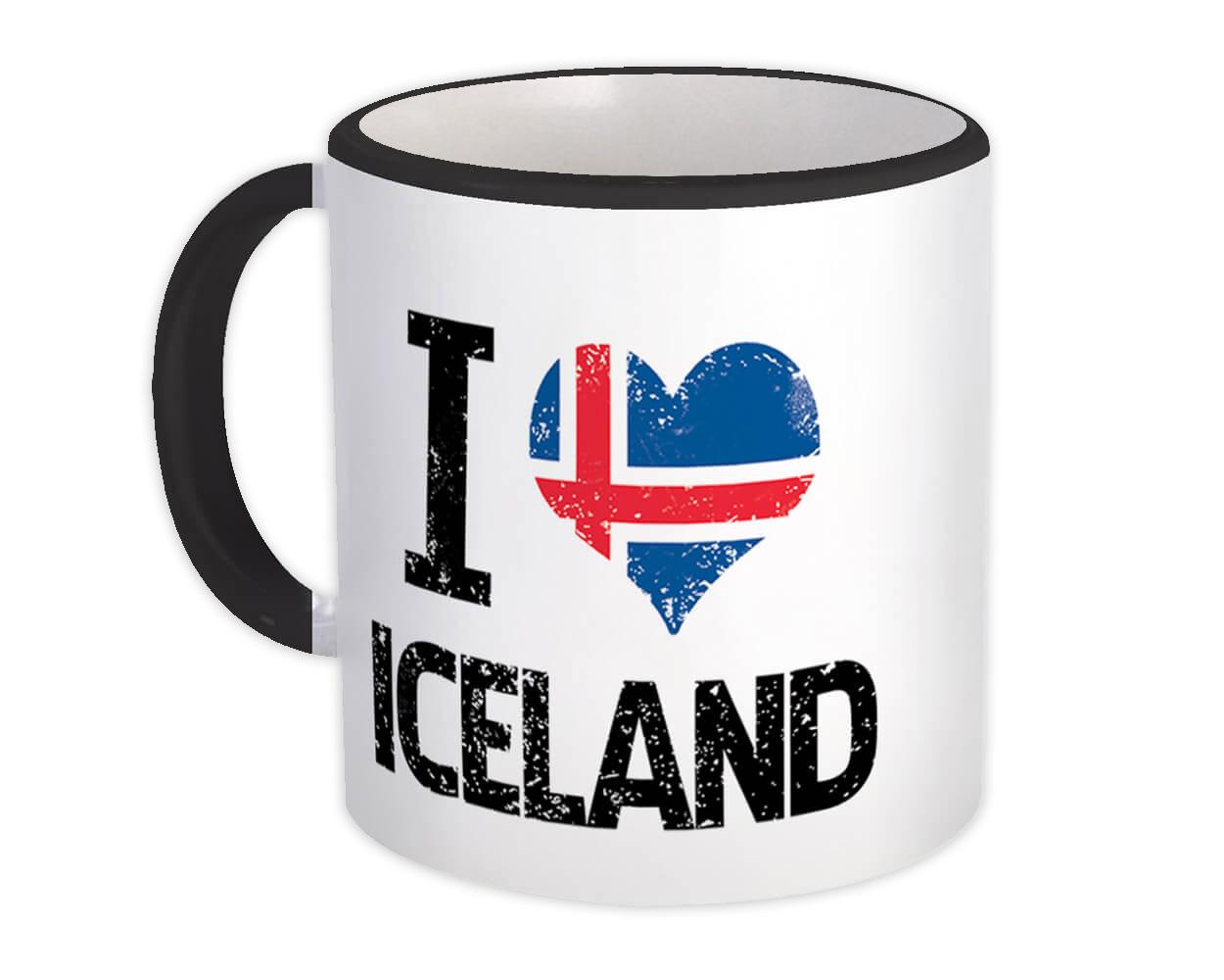 Gift Mug Straight Outta Iceland Expat Country Icelandic