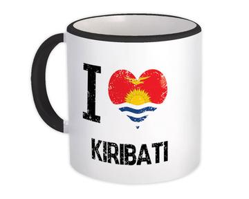 I Love Kiribati : Gift Mug Heart Flag Country Crest Kittitian Expat