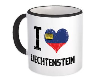 I Love Liechtenstein : Gift Mug Heart Flag Country Crest Liechtenstein citizen