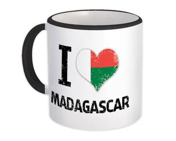 I Love Madagascar : Gift Mug Heart Flag Country Crest Malagasy Expat