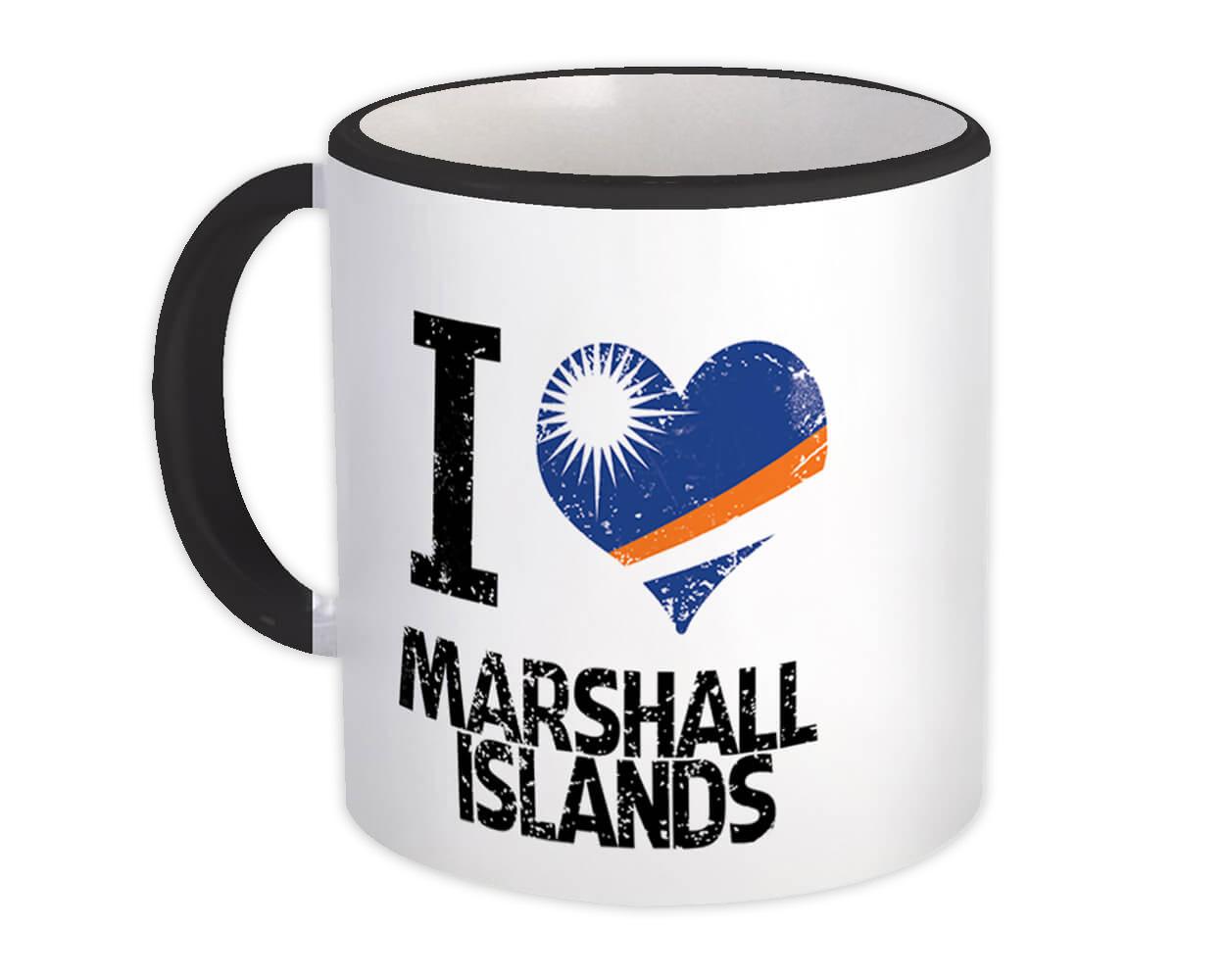 Gift Mug : I Love Marshall Islands Heart Flag Country Crest Marshallese Expat