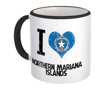 I Love Northern Mariana Islands : Gift Mug Heart Flag Country Crest Expat