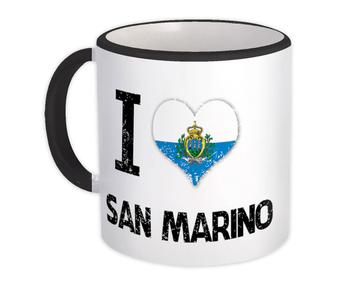 I Love San Marino : Gift Mug Heart Flag Country Crest Expat