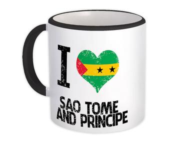 I Love Sao Tome and Principe : Gift Mug Heart Flag Country Crest Expat