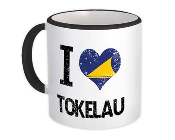 I Love Tokelau : Gift Mug Heart Flag Country Crest Expat