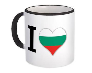 I Love Bulgaria : Gift Mug Flag Heart Crest Country Bulgarian Expat