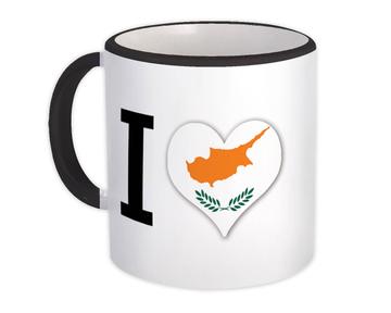 I Love Cyprus : Gift Mug Flag Heart Crest Country Cypriot Expat