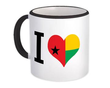 I Love Guinea-Bissau : Gift Mug Flag Heart Crest Country Expat