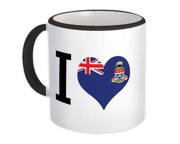 I Love Cayman Islands : Gift Mug Flag Heart Crest Country Cayman Islander Expat