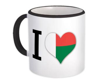I Love Madagascar : Gift Mug Flag Heart Crest Country Malagasy Expat