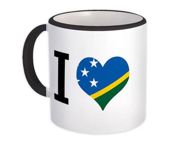 I Love Solomon Islands : Gift Mug Flag Heart Crest Country Solomon Islander