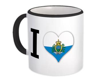 I Love San Marino : Gift Mug Flag Heart Crest Country Expat