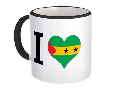 I Love Sao Tome and Principe : Gift Mug Flag Heart Crest Country Expat