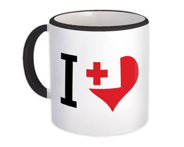 I Love Tonga : Gift Mug Flag Heart Crest Country Tongan Expat