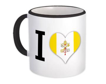 I Love Vatican City : Gift Mug Flag Heart Crest Country Expat