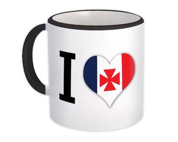 I Love Wallis and Futuna : Gift Mug Flag Heart Crest Country Wallisian Expat