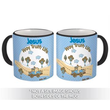 Jesus Way Truth Life : Gift Mug Christian Religious Catholic God Faith