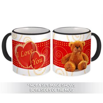 Bear I Love You : Gift Mug Teddy Cute Heart Valentines Friendship