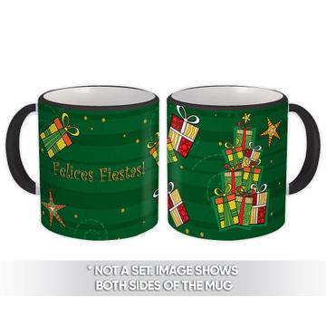 Regalos Felices Fiestas : Gift Mug Christmas Spanish Espanol