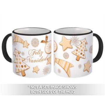 Estrellas Feliz Navidad : Gift Mug Christmas Spanish Espanol