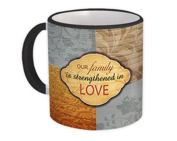 For Our Family : Gift Mug Love Faith Christian New Home Abstract Prints Anniversary Arabesque