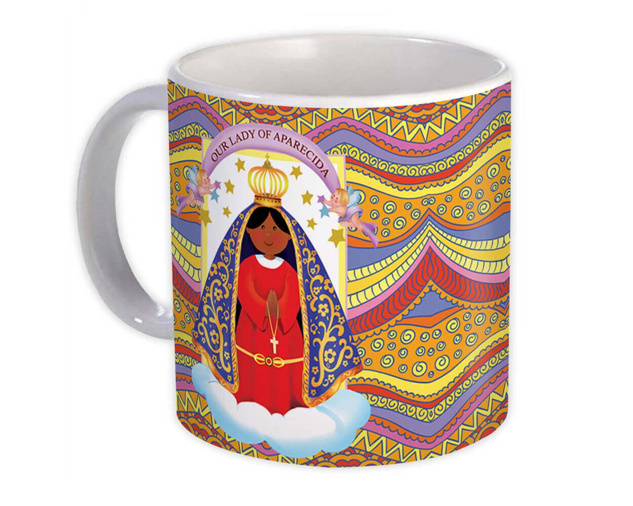 Catholic Mug Religious Virgin Saint Mary Gift Our Lady of Guadalupe 