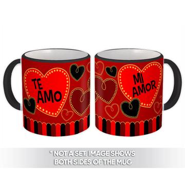 Te Amo Mi Amor : Gift Mug Valentines Dia Carino Amor Romantico Corazon Spanish