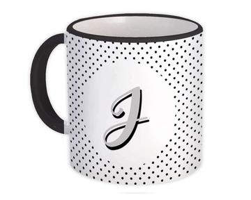Monogram Letter J : Gift Mug Alphabet Initial Name ABC