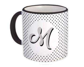 Monogram Letter M : Gift Mug Alphabet Initial Name ABC