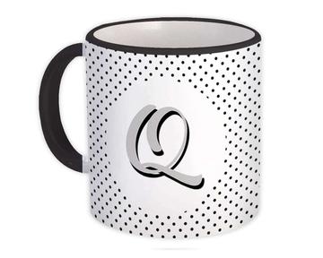 Monogram Letter Q : Gift Mug Alphabet Initial Name ABC