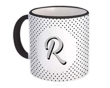 Monogram Letter R : Gift Mug Alphabet Initial Name ABC