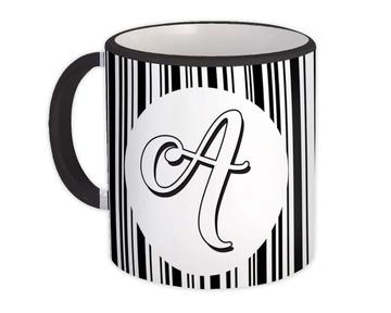 Monogram Letter A : Gift Mug Alphabet Initial Name ABC