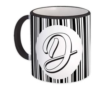 Monogram Letter D : Gift Mug Alphabet Initial Name ABC