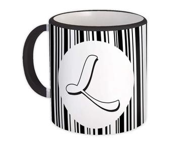 Monogram Letter L : Gift Mug Alphabet Initial Name ABC