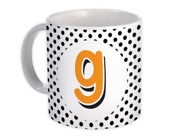 Monogram Letter G : Gift Mug Alphabet Initial Name ABC