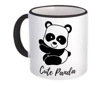Cute Panda : Gift Mug Animal Bear Cartoons Baby Kids Children