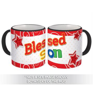 Blessed Son : Gift Mug Christian Family Catholic Jesus God Faith