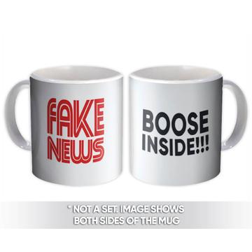 Fake News : Gift Mug CNN Font Trump Politics Funny MAGA Keep America Great