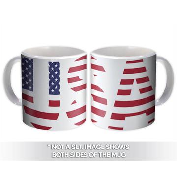 USA : Gift Mug Americana Patriot Flag Country United States