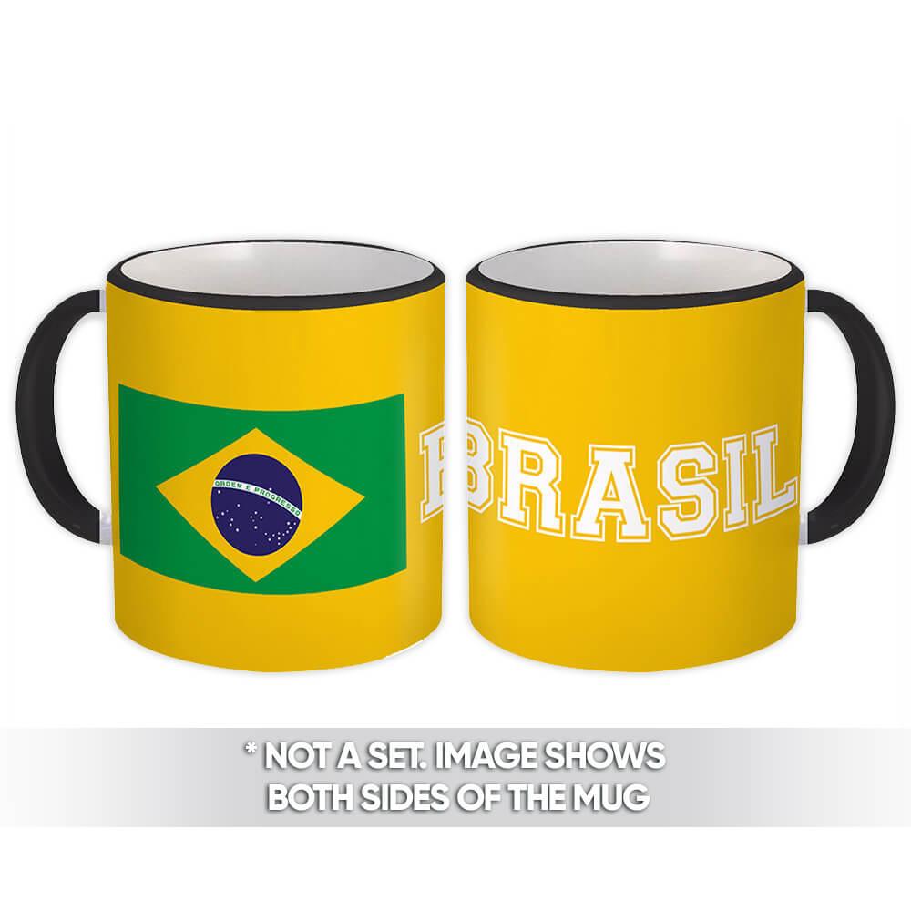 Gift Mug : Brasil Flag Brazil Souvenir Travel Expat