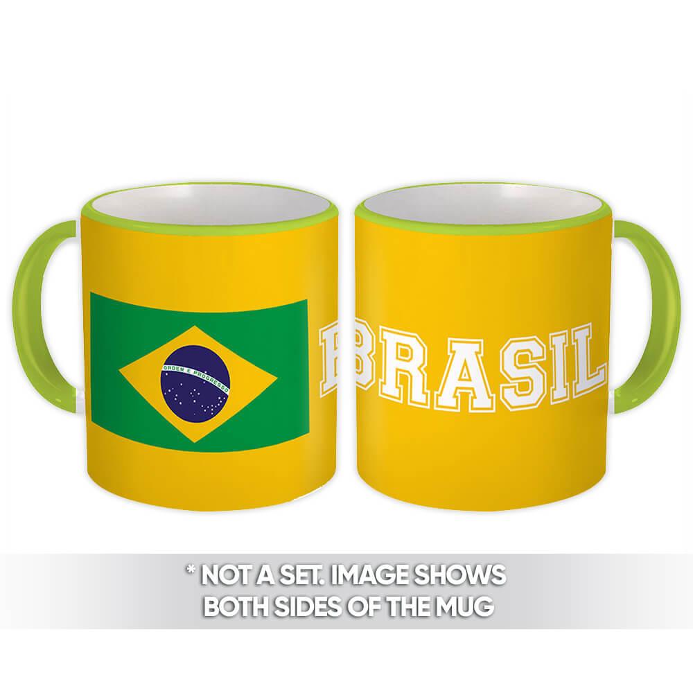 Gift Mug : Brasil Flag Brazil Souvenir Travel Expat