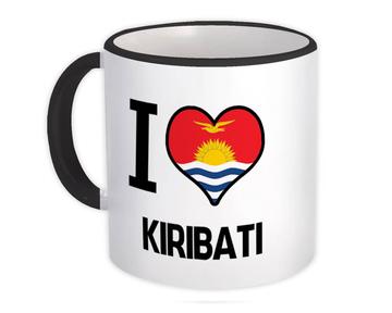 I Love Kiribati : Gift Mug Flag Heart Country Crest Kittitian Expat